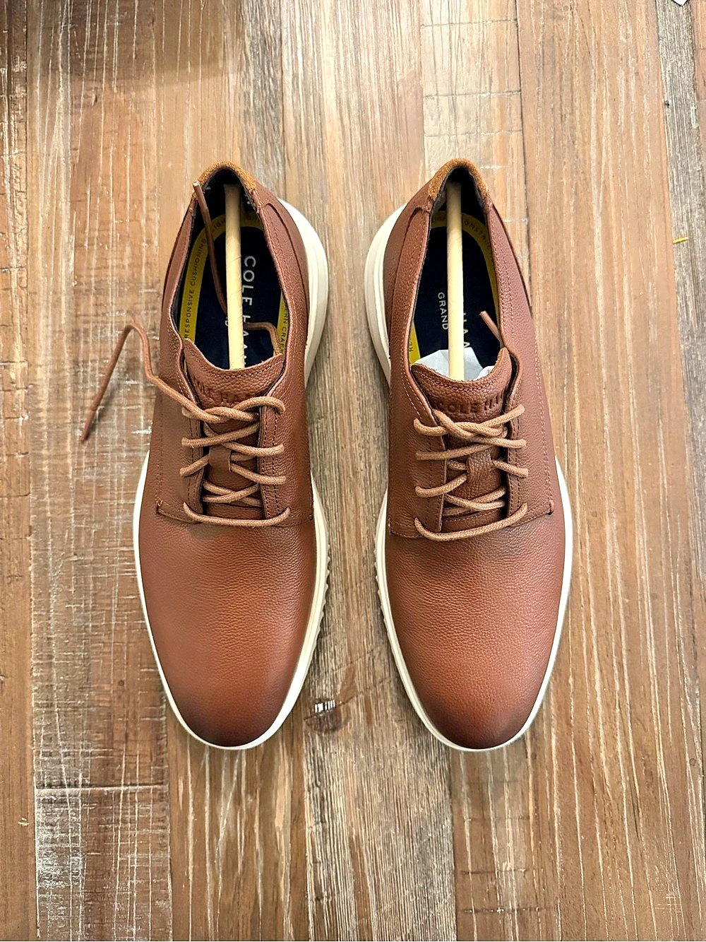 Cole Haan GrandPrø Topspin GrandPrø Topspin Leather Sneakers Brown US 10.5 New
